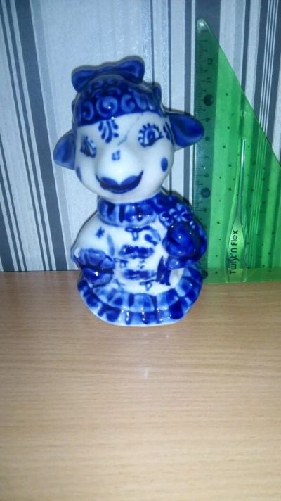 Лот: 12609879. Фото: 1. Статуэтка Коза. Фигурки, статуэтки