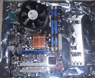 Лот: 18002949. Фото: 1. Asus P5КPL-AM IN/ROEM/SI + E7500... Материнские платы