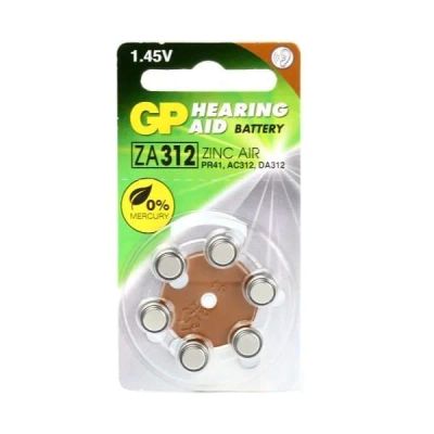 Лот: 15543035. Фото: 1. Эл/пит PR-41 Zinc-Air (312) GP... Батарейки, аккумуляторы, элементы питания
