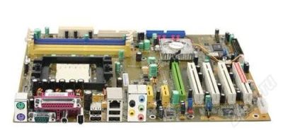 Лот: 787166. Фото: 1. NF4UK8AA на NVIDIA nForce4 +Проц... Материнские платы
