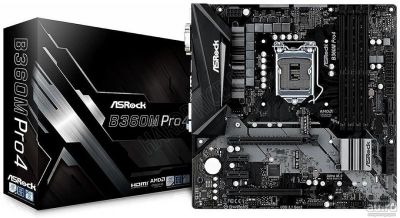 Лот: 13769731. Фото: 1. Материнская плата ASRock B360M... Материнские платы