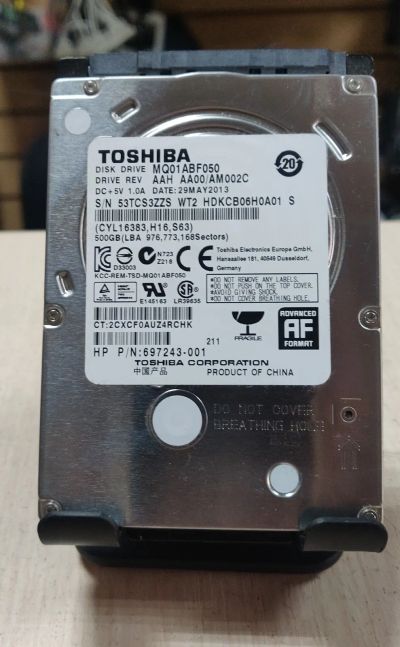 Лот: 21281134. Фото: 1. Жесткий диск HDD/2.5"/500 Гб/5400... Жёсткие диски (HDD)