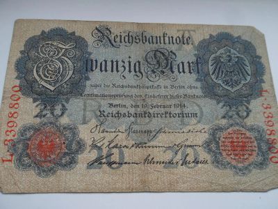 Лот: 6959003. Фото: 1. 20 марок 1914. Германия и Австрия