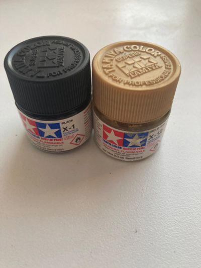 Лот: 24700554. Фото: 1. Краска для моделей Tamiya Черная... Краски, лаки, растворитель