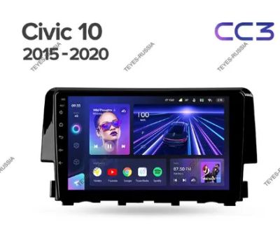 Лот: 20758448. Фото: 1. Магнитола Teyes CC3 Honda Civic... Автомагнитолы