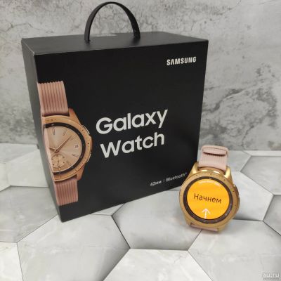 Лот: 17843559. Фото: 1. Samsung Galaxy Watch 42mm Gold. Смарт-часы, фитнес-браслеты, аксессуары