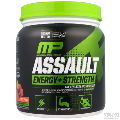 Лот: 9744632. Фото: 1. Assault Energy & strength 345гр... Спортивное питание, витамины