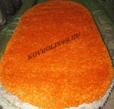 Лот: 6662795. Фото: 1. ковер шагги 2х4 пушистый оранжевый. Ковры