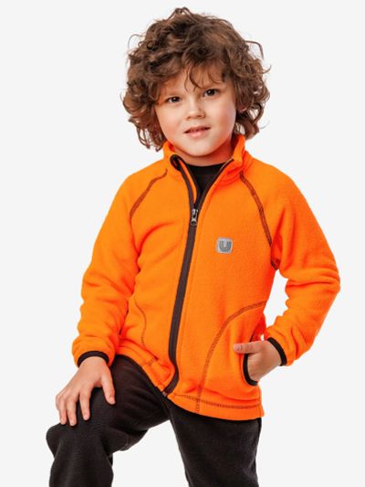 Лот: 25544909. Фото: 1. Кофта флисовая UKI KIDS, Оранжевый. Другое (спортивная одежда)