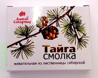 Лот: 5011099. Фото: 1. Смолка жевательная «Тайга». Жевательная резинка