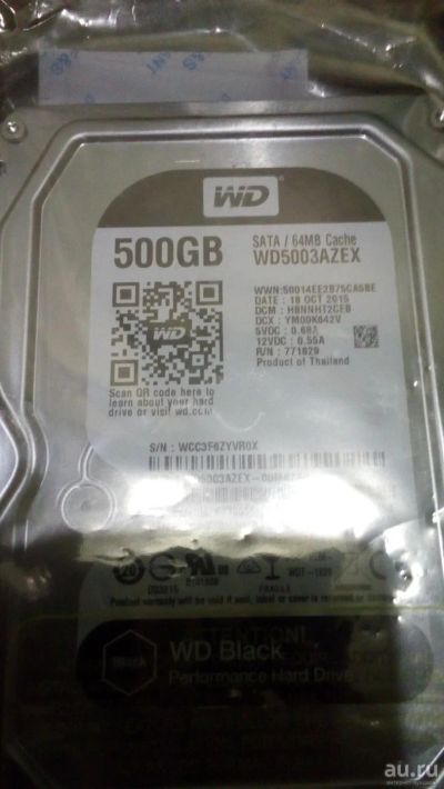 Лот: 9131806. Фото: 1. Жесткий диск WD Black WD5003AZEX... Жёсткие диски (HDD)