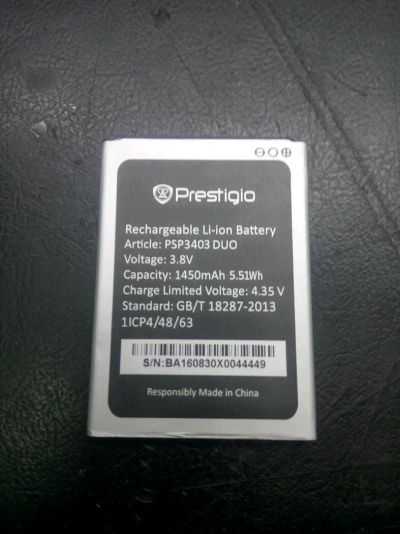 Лот: 11052508. Фото: 1. АКБ Prestigio Wize L3 PSP3403... Аккумуляторы