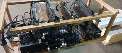 Лот: 25361302. Фото: 1. Майнинг ферма на gtx 1070 8 gb. Майнинг фермы, товары для майнинга