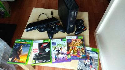 Лот: 14552817. Фото: 1. Xbox 360 250Gb + Kinect + 2 джостика... Игры для консолей