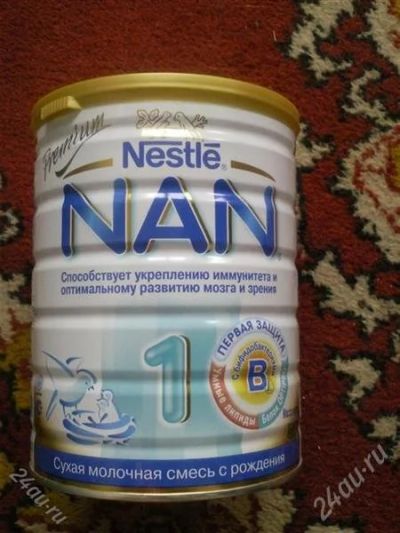 Лот: 2052381. Фото: 1. Смесь детская NAN1, 800гр.!. Детское питание