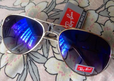 Лот: 4474198. Фото: 1. Очки Ray Ban Aviator. Новые. Синие. Очки
