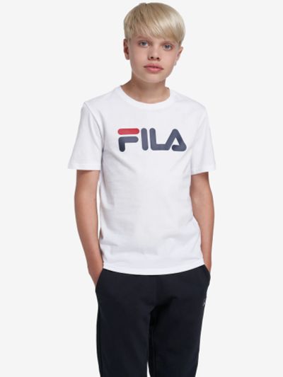 Лот: 22449886. Фото: 1. Футболка для мальчиков FILA, Белый. Другое (спортивная одежда)