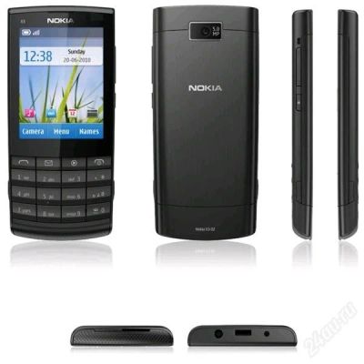 Лот: 1441621. Фото: 1. nokia x3-02 black. Кнопочные мобильные телефоны
