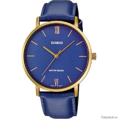 Лот: 21236511. Фото: 1. Casio MTP-VT01GL-2B. Оригинальные наручные часы