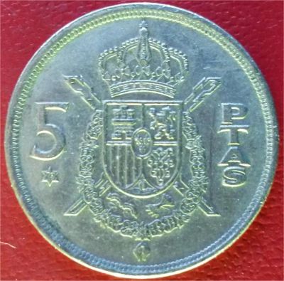Лот: 7097238. Фото: 1. Испания 5 песет 1975 год. Европа