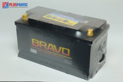 Лот: 9220481. Фото: 1. Аккумулятор Bravo 90 а\ч прямая... Аккумуляторы