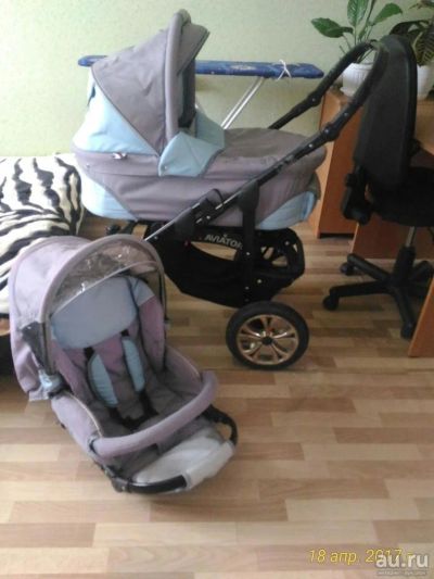 Лот: 9552350. Фото: 1. коляска aviator 2в 1+подарочек. Коляски