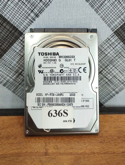 Лот: 19377303. Фото: 1. Жесткий диск SATA-II 2,5 Toshiba... Жёсткие диски (HDD)