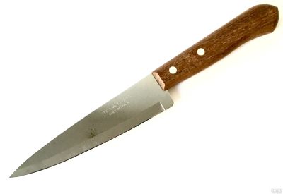 Лот: 4650341. Фото: 1. Нож кухонный средний 16 см из... Столовые приборы, ножи
