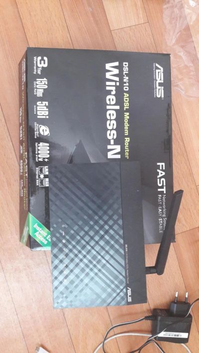 Лот: 9908331. Фото: 1. wi-fi роутер asus новый. Маршрутизаторы (роутеры)