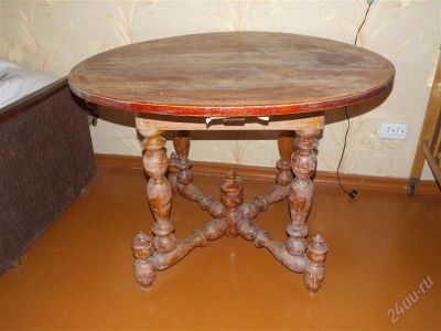 Лот: 2828640. Фото: 1. Круглый стол, антиквариат. Мебель