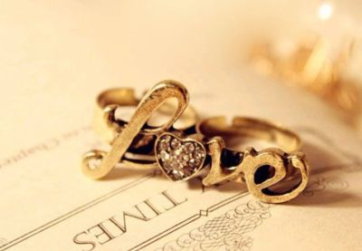 Лот: 3407319. Фото: 1. Кольцо на 2 пальца Love. Кольца, перстни