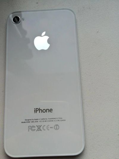 Лот: 4821863. Фото: 1. Задняя крышка iPhone 4s White. Корпуса, клавиатуры, кнопки
