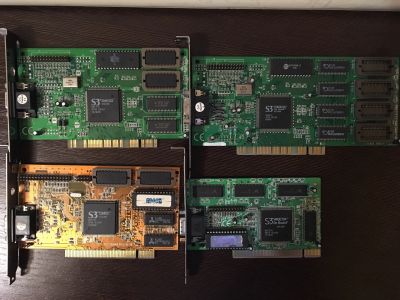 Лот: 14424261. Фото: 1. Видеокарты PCI 2mb S3 (4шт). Видеокарты