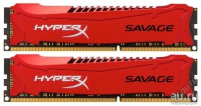 Лот: 8481822. Фото: 1. 8Gb (2x4Gb) DDR3 Kingston HyperX... Оперативная память