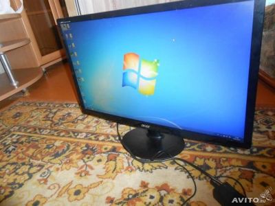 Лот: 3166657. Фото: 1. Тонкий,в идеальном состоянии Acer... ЖК-мониторы