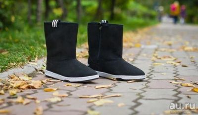 Лот: 8306390. Фото: 1. Кроссовки Adidas boots черные. Кеды, кроссовки, слипоны