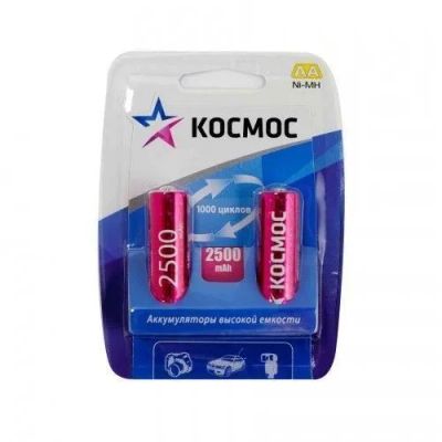 Лот: 22147447. Фото: 1. AKK КОСМОС R6 AA Hi-MH (2500mAh... Батарейки, аккумуляторы, элементы питания