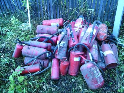 Лот: 8259027. Фото: 1. Огнетушители порошковые и углекислотные... Огнетушители