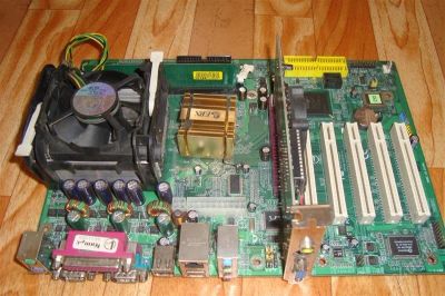 Лот: 2703198. Фото: 1. EPoX EP-4PLA3I+Intel CeleronD... Материнские платы
