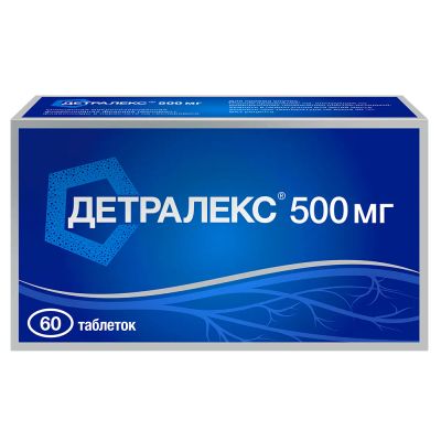 Лот: 23711508. Фото: 1. Детралекс таб.п о 500мг №60. Лекарства
