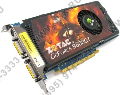 Лот: 8250474. Фото: 1. GeForce 9600GT 1 гиг с шиной 256... Видеокарты
