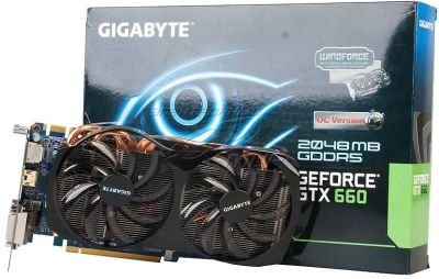Лот: 9792513. Фото: 1. Gigabyte GeForce GTX 660 [GV-N660OC-2GD... Видеокарты