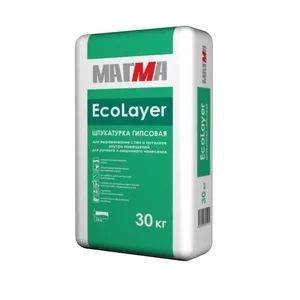 Лот: 6852726. Фото: 1. Штукатурка гипсовая"EcoLayer... Смеси, шпатлевки, цемент