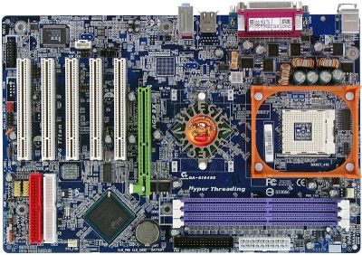 Лот: 848623. Фото: 1. Gigabyte GA-8PE800 /-RS rev2.0... Материнские платы