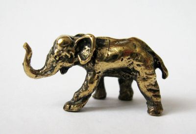 Лот: 11849397. Фото: 1. Фигурка Слон, слоник микро №1... Фигурки, статуэтки