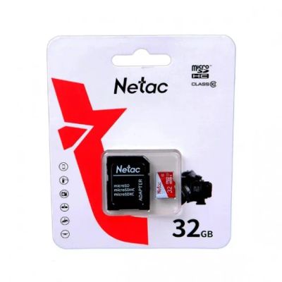 Лот: 19923381. Фото: 1. Карта памяти microSDHC Netac 32Gb... Карты памяти