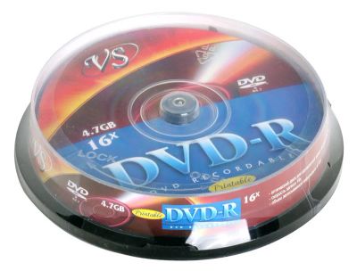 Лот: 10816589. Фото: 1. Чистый диск/Болванка VS DVD-R... CD, DVD, BluRay