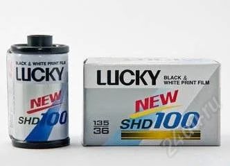 Лот: 2528875. Фото: 1. Фотопленка ЧБ Lucky SHD 100. Фотобумага, плёнка