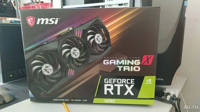 Лот: 17650900. Фото: 1. MSI GeForce RTX 3080 Gaming 10g... Видеокарты