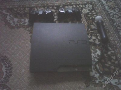 Лот: 603108. Фото: 1. PS 3 slim 120G + PS move starter... Игровые приставки, консоли